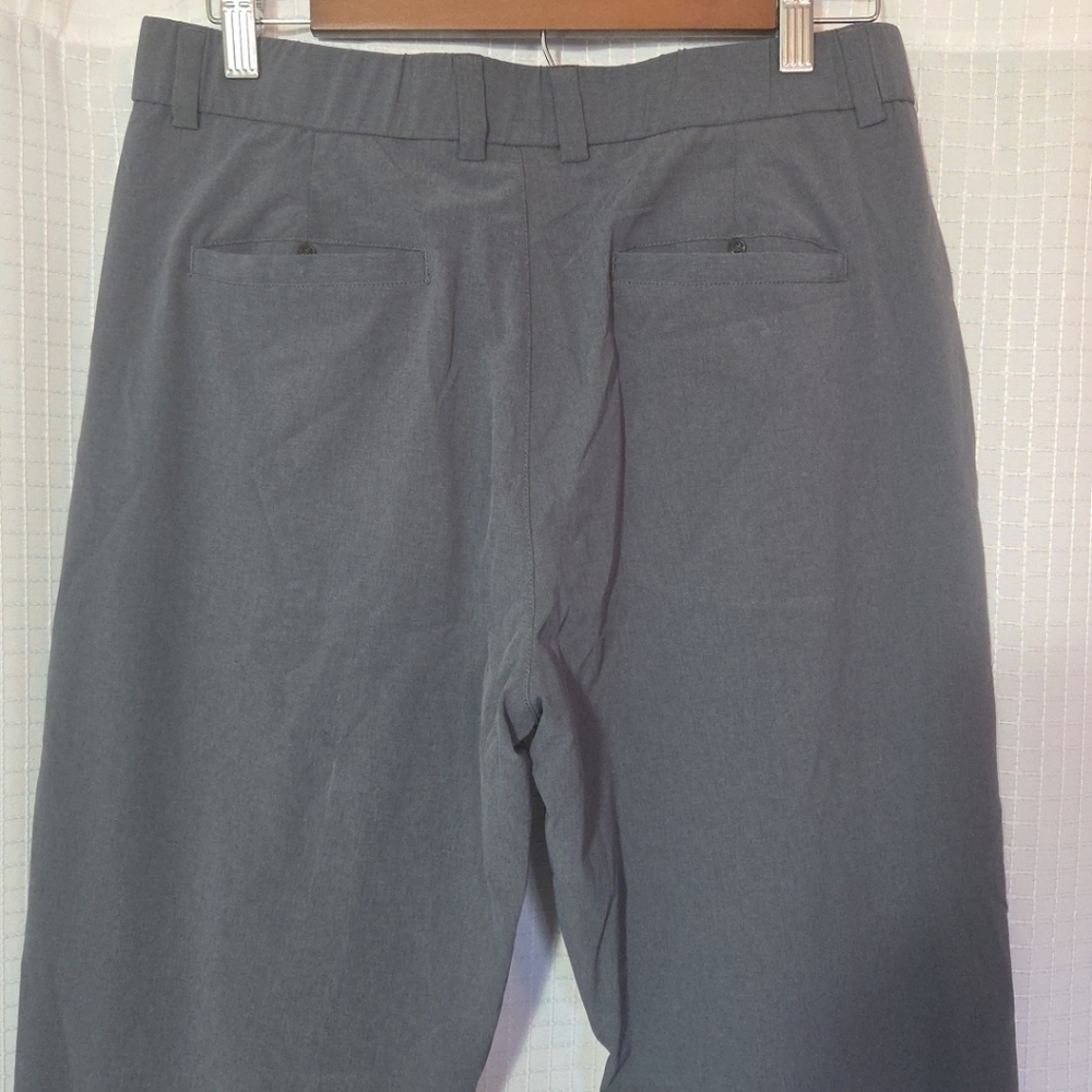 Libin Pants Mens 32x32 Gray Performance Stretch Chino Casual Golf - Picture 2 of 7